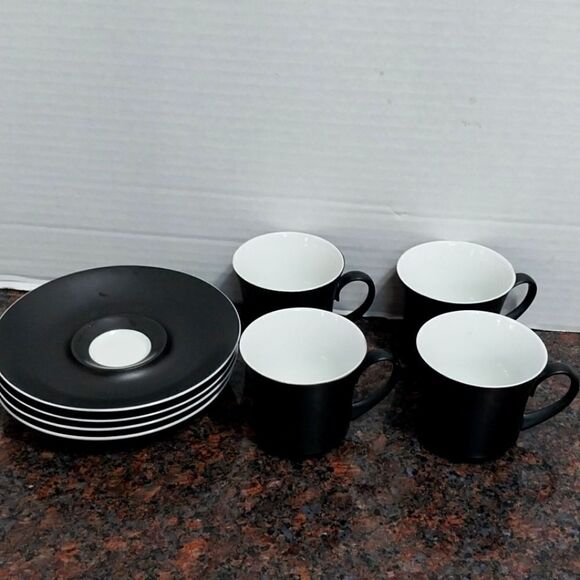 Vintage Block China Demitasse Set...EUC - Picture 1 of 5